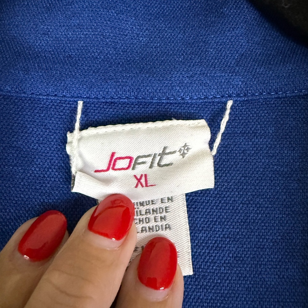 J104 Jofit Blue and Pink Long Sleeve Top - Picture 3 of 9
